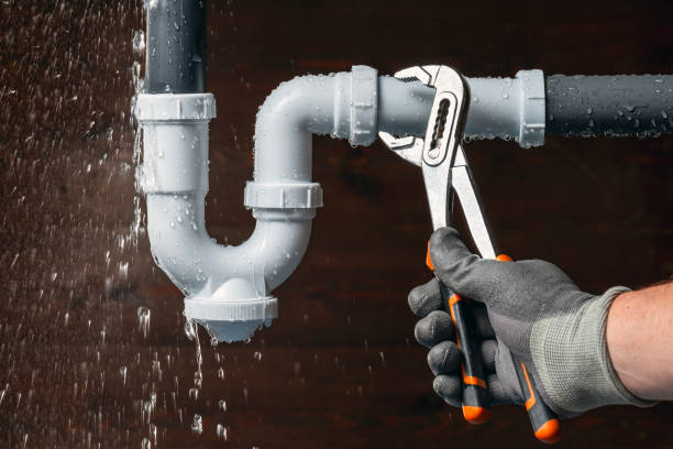 Professional Emergency Plumber technician working in Villa Maria, PA